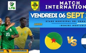 Le premier match des YANADOKO aura lieu le vendredi 06 septembre 2024 à 16h au stade Dr Edmard Lama contre le Nicaragua !