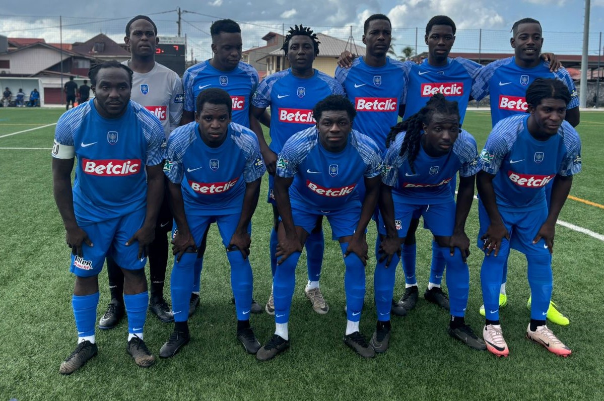 L'AS Etoile de Matoury n'a laissé aucune chance au FC Charvein Mana (R2). Score final : 3-0, avec un doublé de Calvin Soga (44e, 80e) et un but de Jules Haabo (69e)