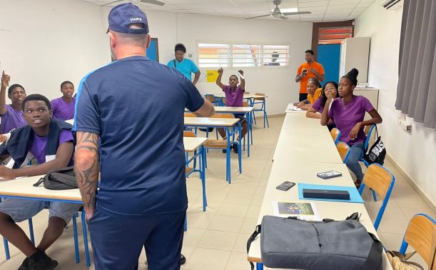 La Ligue de Football de la Guyane au Forum des Métiers du Collège Antoine Sylvère Félix à Soula