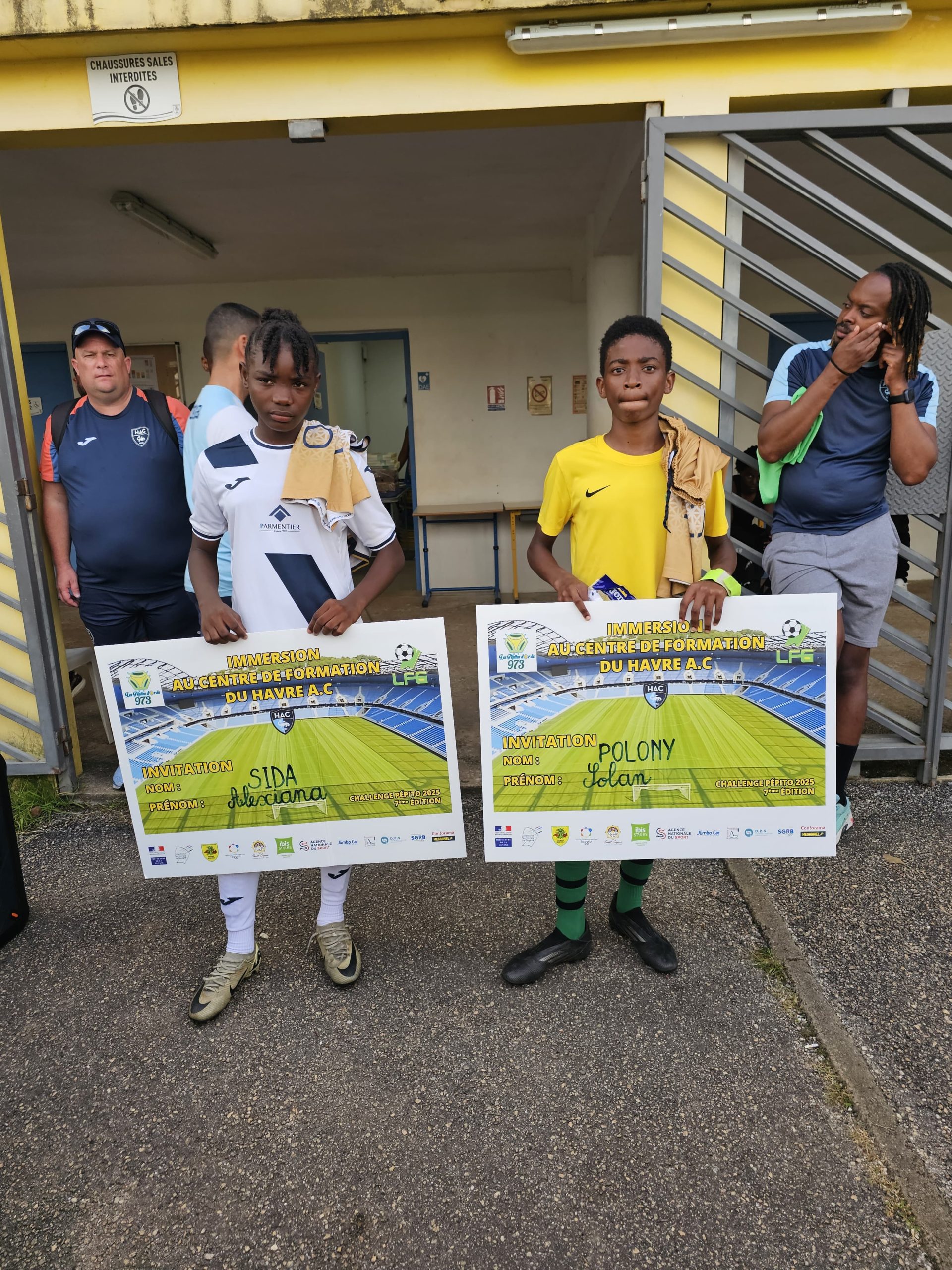 Les deux jeunes lauréats du challenge Pépito