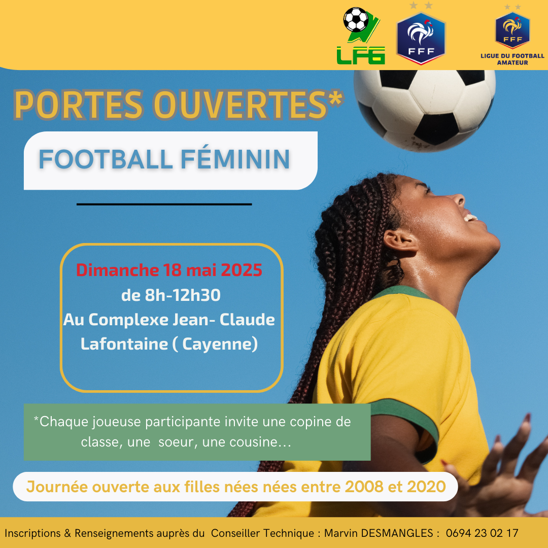 Nouvelle Journée Portes Ouvertes – Football Féminin : Rendez-vous le 18 mai !
