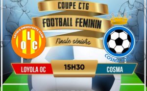 e samedi 24 mai 2025, le stade Emmanuel Courat de Macouria accueillera la finale de la Coupe CTG de football féminin, une rencontre très attendue entre deux ténors du ballon rond guyanais : Loyola OC et Cosma Foot.