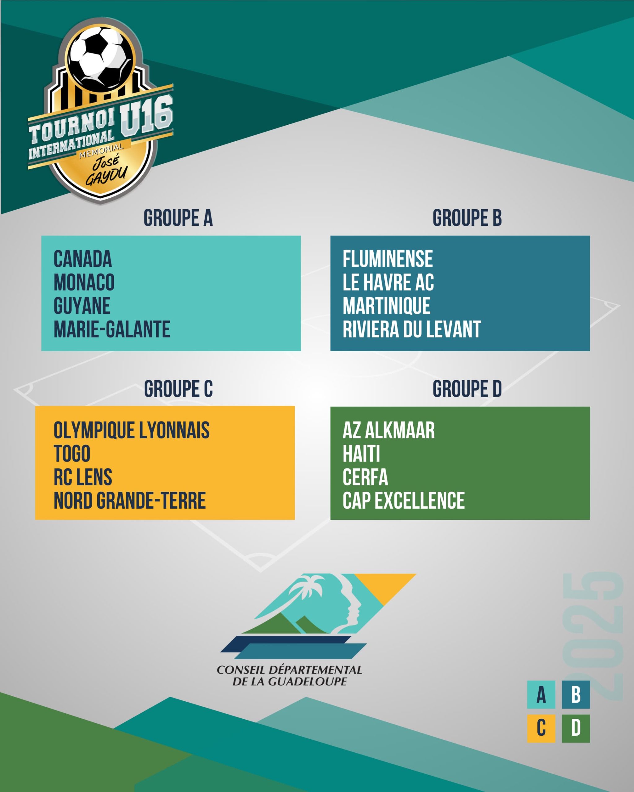 La sélection U16 de Guyane s’envole pour le Tournoi International José Gaydu en Guadeloupe