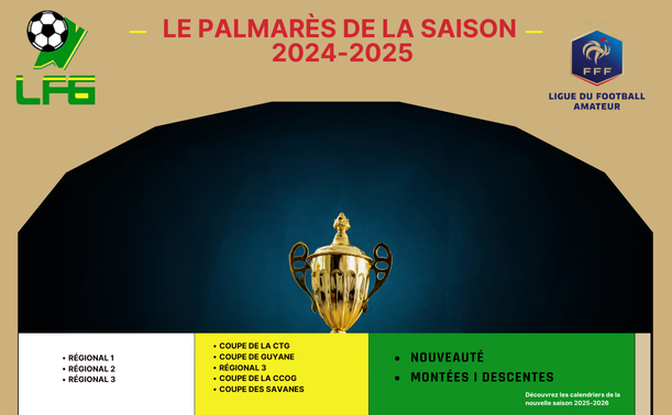 Champions, vainqueurs de coupes, montées, descentes… Le palmarès de la saison 2024-2025