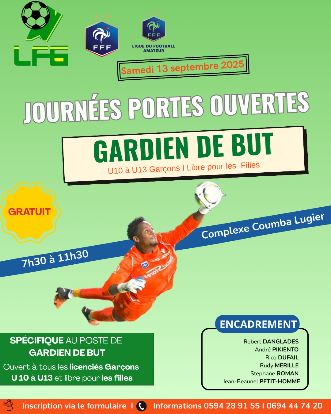 RENTREE DES GARDIENS DE BUTS U10 A U13