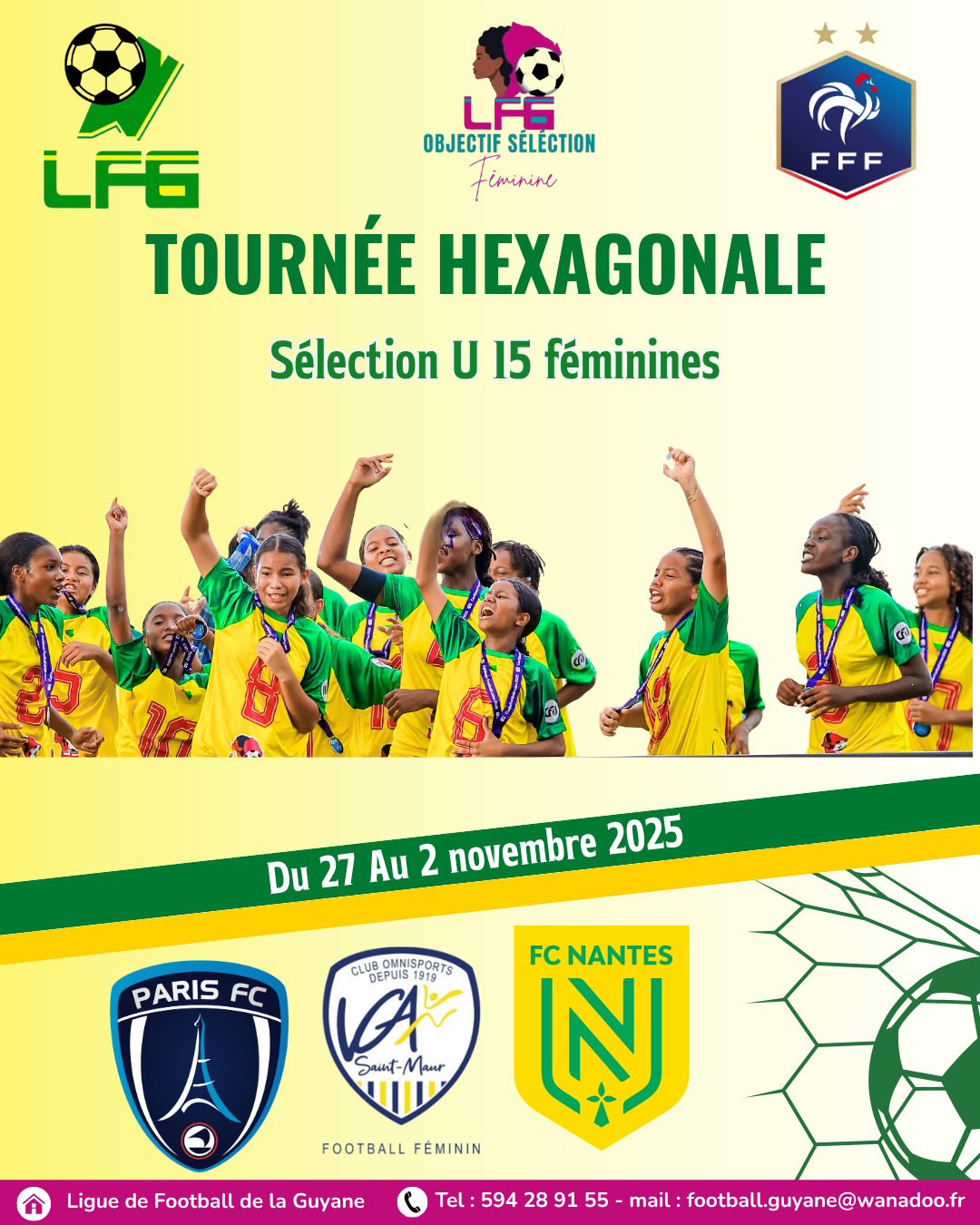 Les U15 Féminines en tournée hexagonale !