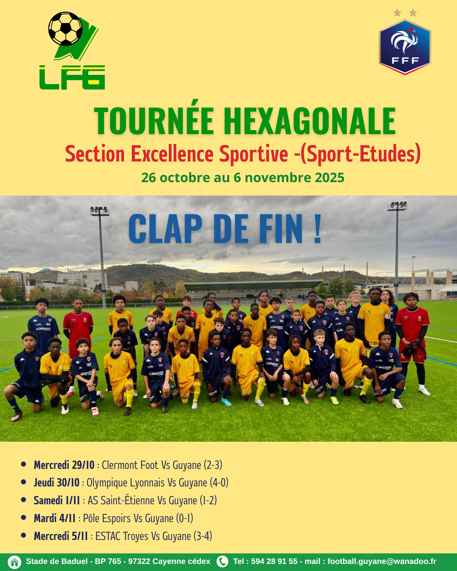 La S.E.S. signe une tournée réussie : 4 victoires en 5 matchs !